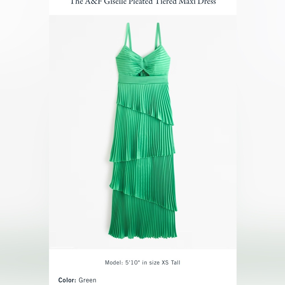 Green Abercrombie dress worn 1 time